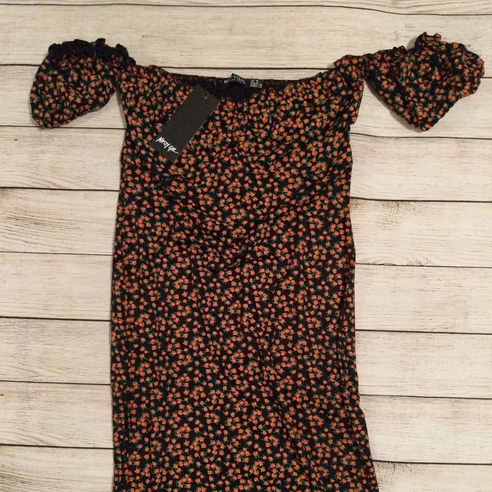 Nasty Gal Floral Maxi Dress